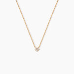 Collier &eacute;clat Perl&eacute; Plaqu&eacute; Or Oxyde De Zirconium - Colliers avec pierres Femme | Marc Orian