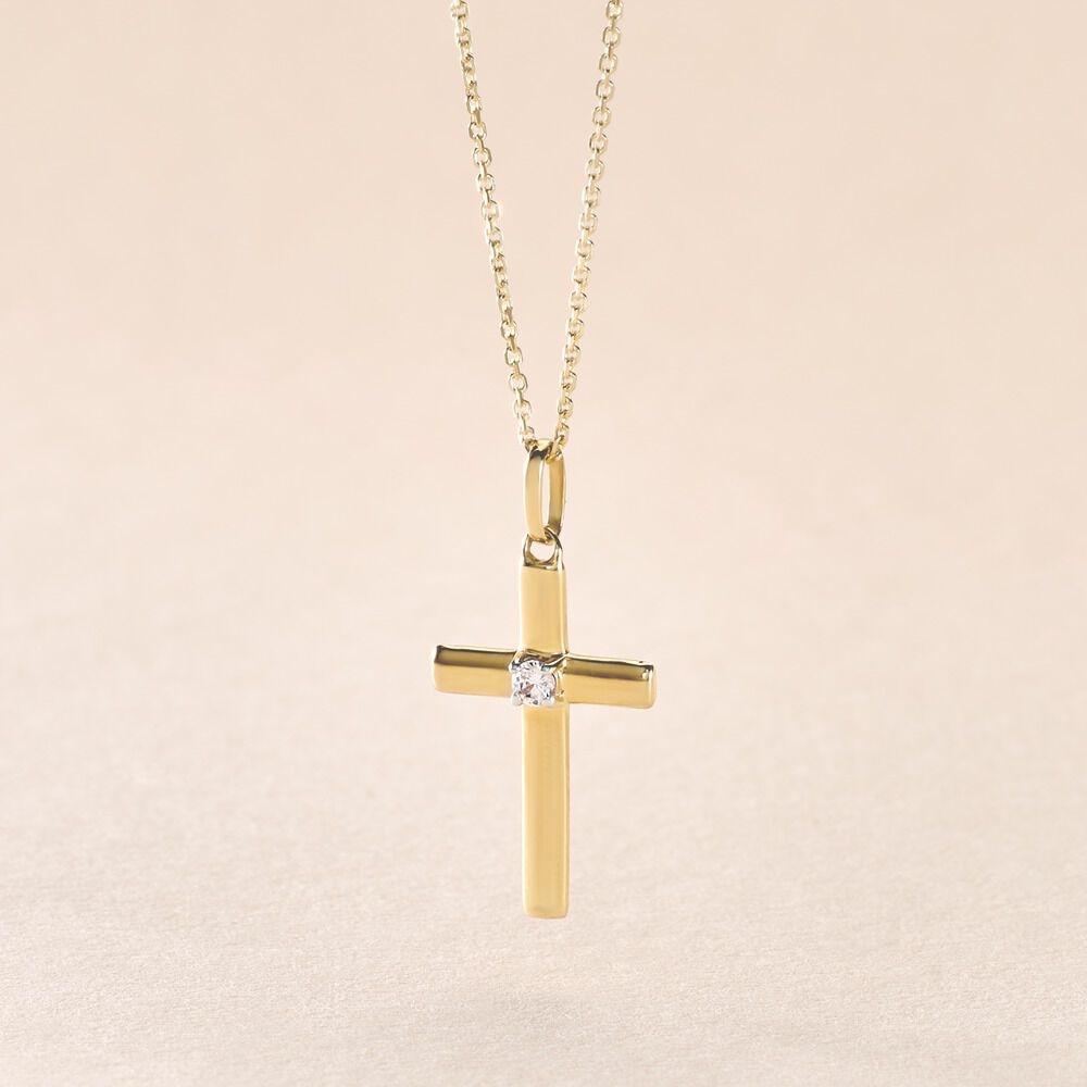 Pendentif Cornell Or Jaune Oxyde De Zirconium - Pendentifs Famille | Marc Orian