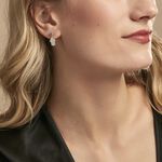 Boucles D'oreilles Pendantes Fidelma Argent Blanc Spinelle Oxyde - Pendantes Femme | Marc Orian