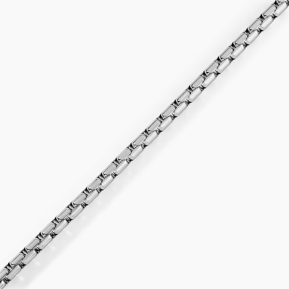 Bracelet Caio Acier Blanc - Bracelets cha&icirc;nes Homme | Marc Orian