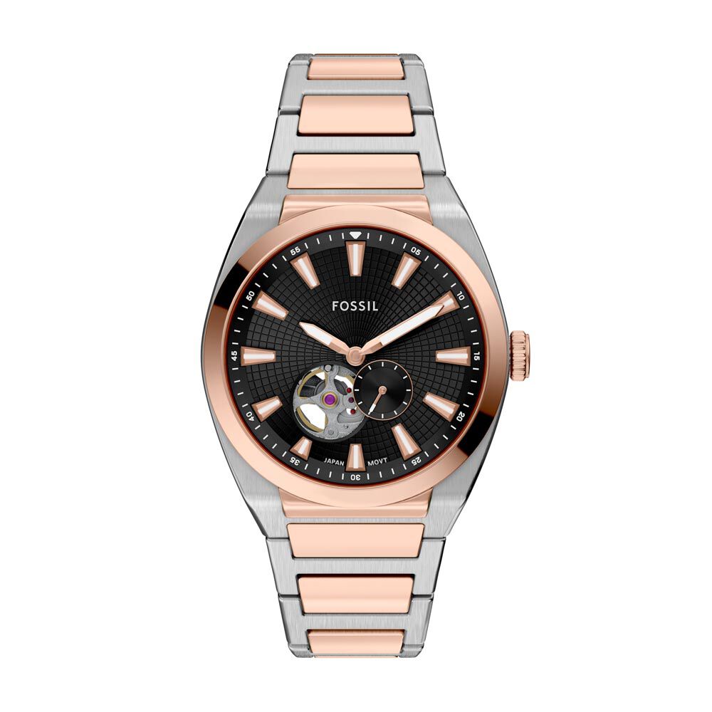 Montre Fossil Everett Automatic Noir - Montres automatiques Homme | Marc Orian