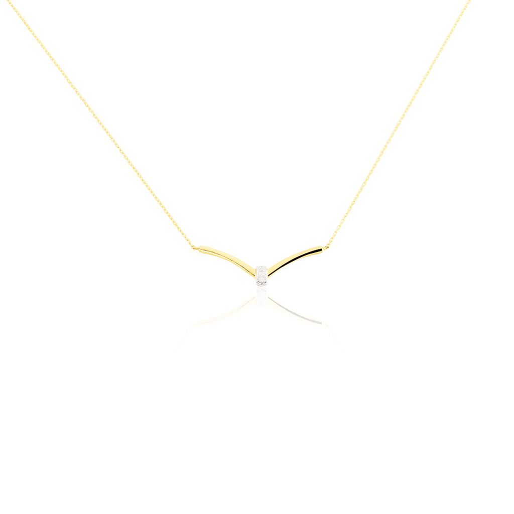 Collier Rosmerta Or Jaune Diamant - Colliers avec pierres Femme | Marc Orian