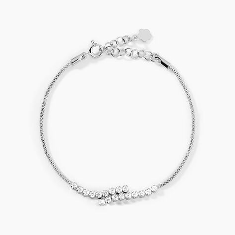 Bracelet Shirley Argent Blanc Oxyde De Zirconium - Bracelets fantaisie Femme | Marc Orian