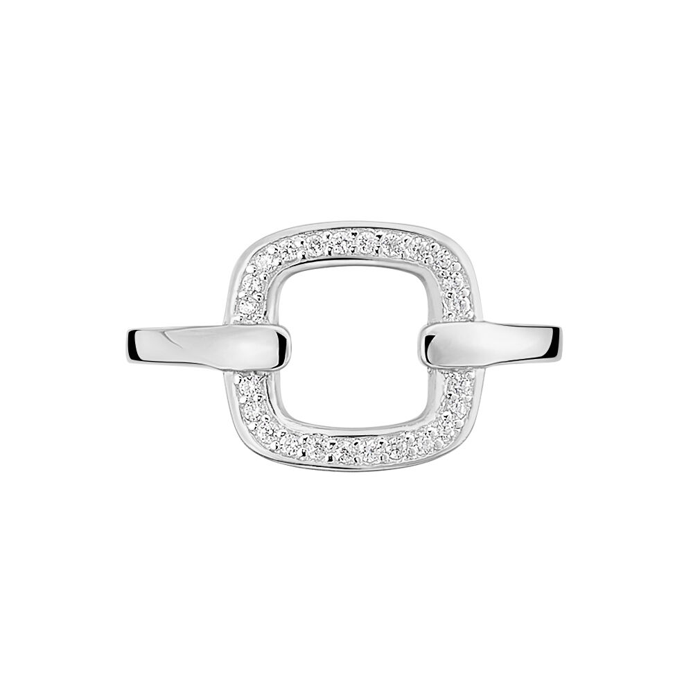 Bague Lalita Argent Blanc Oxyde De Zirconium - Bijoux fantaisie Femme | Marc Orian