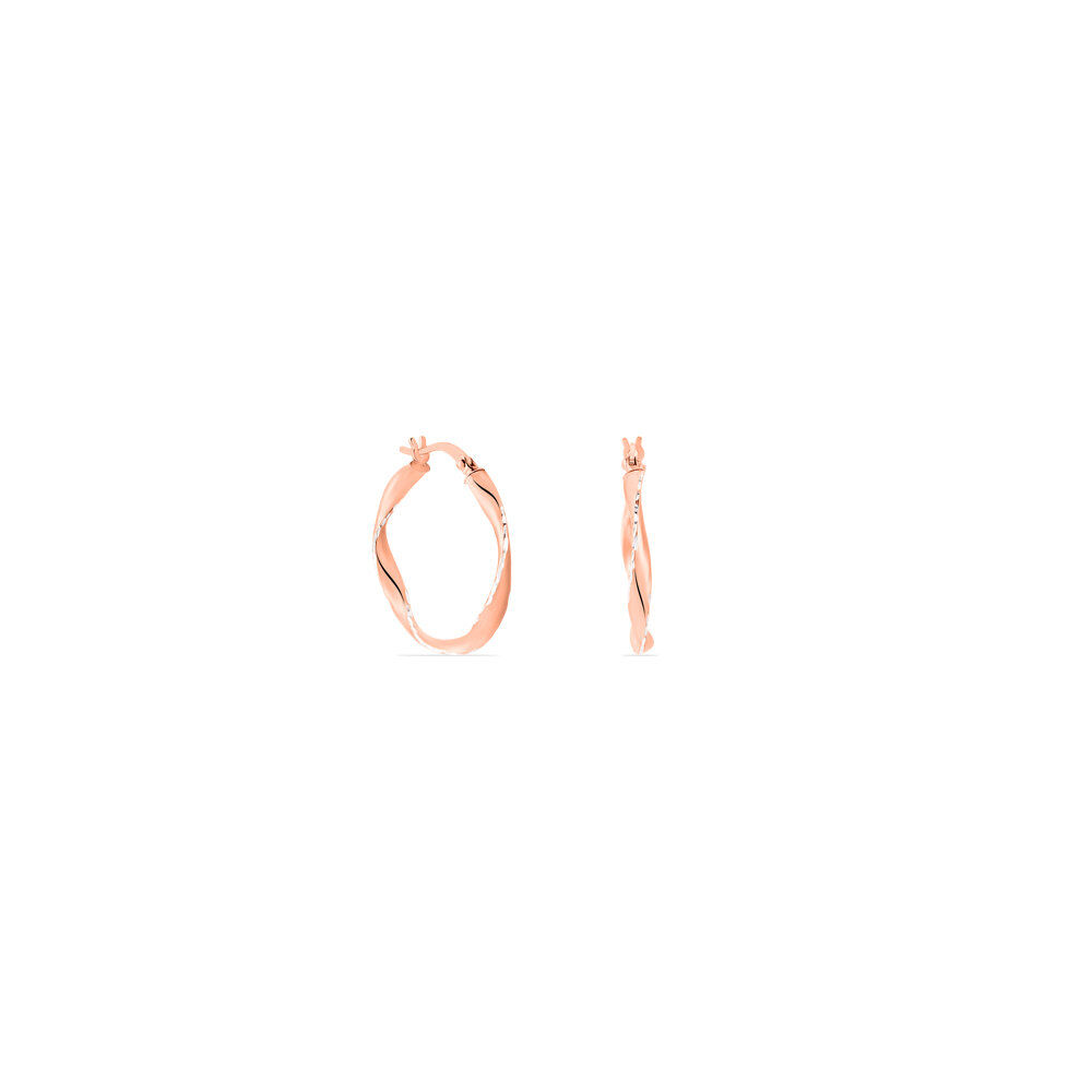 Créoles Argent Rose Alieno - Créoles Femme | Marc Orian