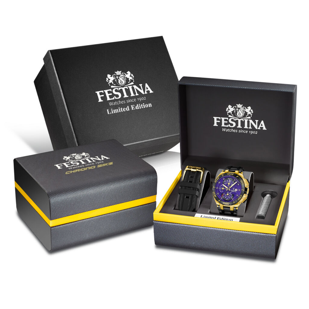Coffret De Montre Festina Chrono Bike Edition Speciale Violet - Montres &eacute;tanches Homme | Marc Orian