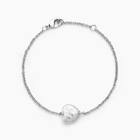 Bracelet With Love Martele Argent Blanc - Bracelets fantaisie Femme | Marc Orian