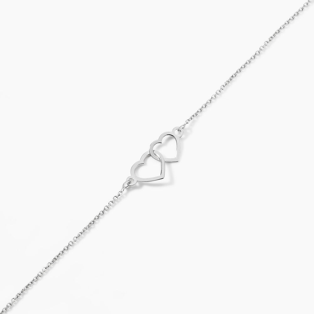 Bracelet Eleno Or Blanc - Bracelets Anneaux Entrelaces Femme | Marc Orian