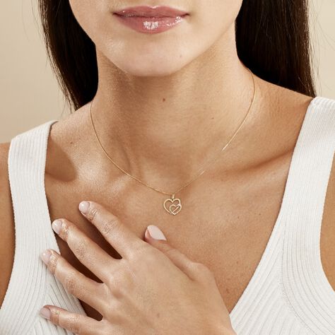 Collier Double Cœur Or Jaune - Colliers Femme | Marc Orian