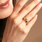 Bague Lessie Acier Dor&eacute; - Bijoux fantaisie Femme | Marc Orian