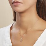 Pendentif Fatima Or Jaune Oxyde De Zirconium - Pendentifs Famille | Marc Orian