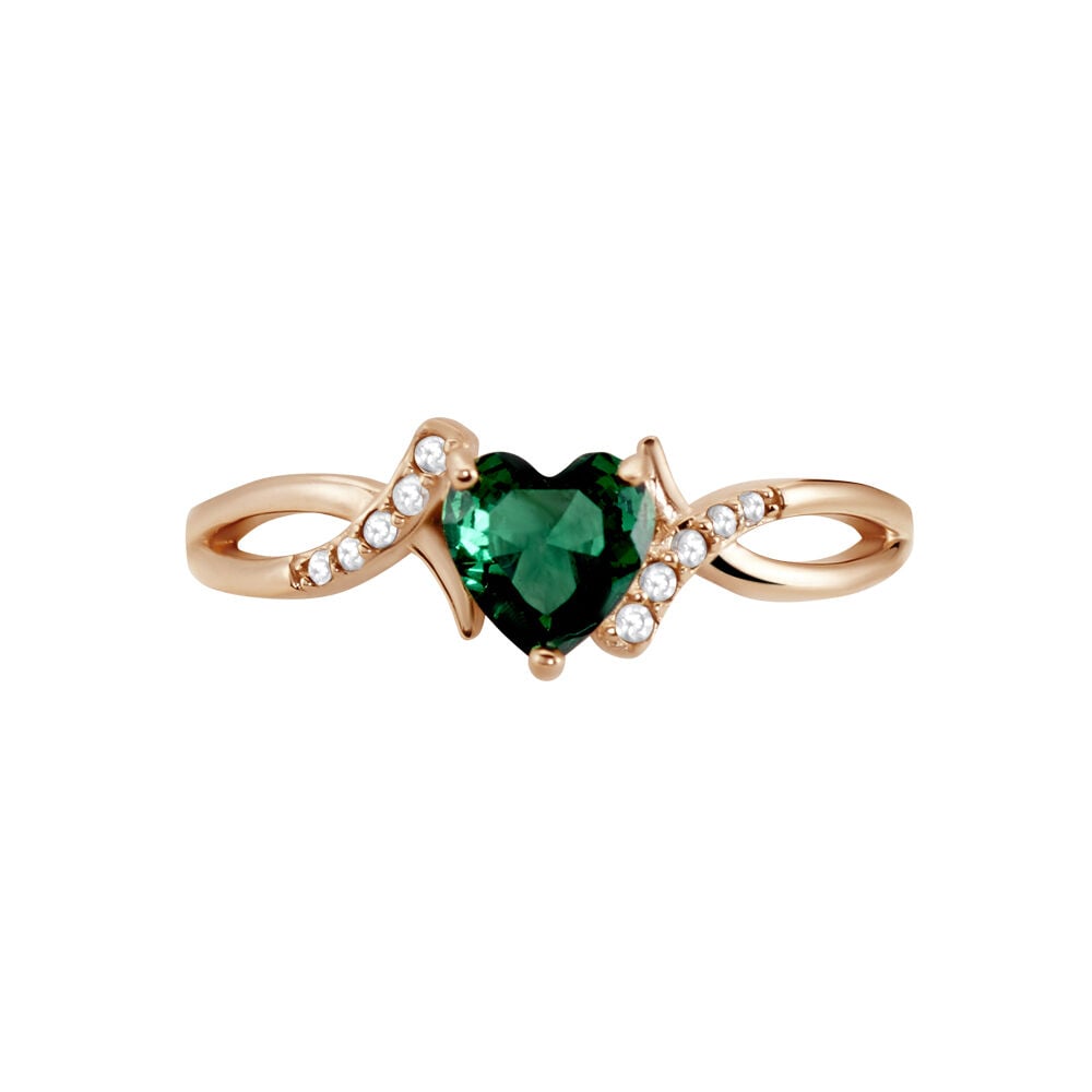 Bague Argent Rose Avalon Oxyde De Zirconium - Solitaires Femme | Marc Orian
