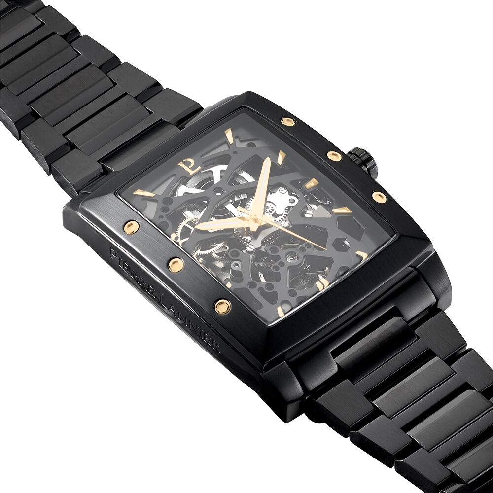 Montre Pierre Lannier Hector Noir - Montres automatiques Homme | Marc Orian