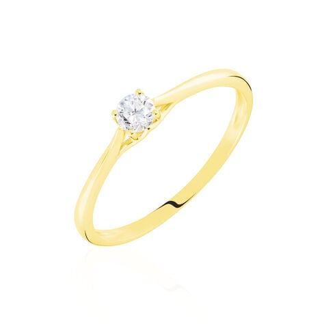 Bague Solitaire Solenia Or Jaune Diamant - Solitaires Femme | Marc Orian