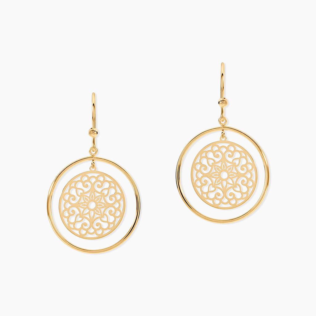 Boucles D'oreilles Serguiane Or Jaune - Pendantes Femme | Marc Orian