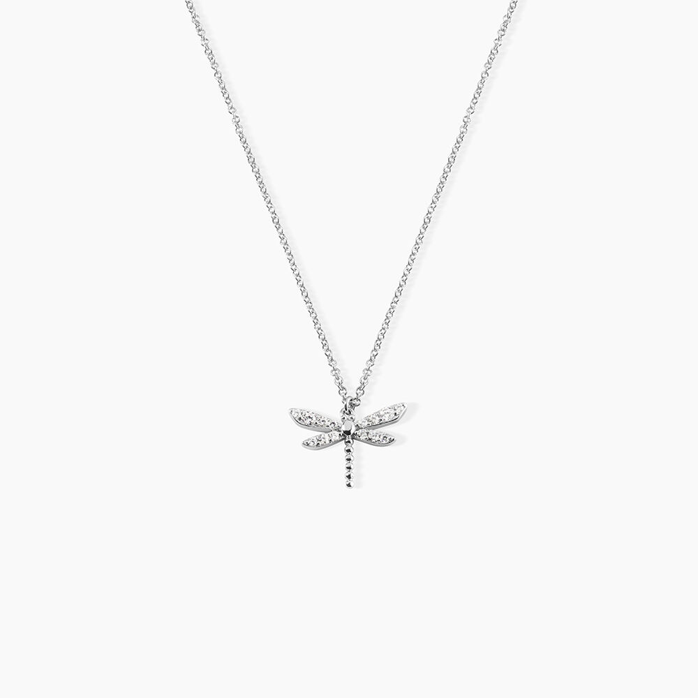 Collier Indiana Argent Blanc Oxyde De Zirconium - Colliers avec pierres Femme | Marc Orian