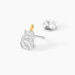 Boucles D'Oreilles Puces Or Jaune Argent Blanc - Puces Femme | Marc Orian