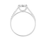 Bague Kate Or Blanc Diamant Synth&eacute;tique - Parures de mariage Femme | Marc Orian