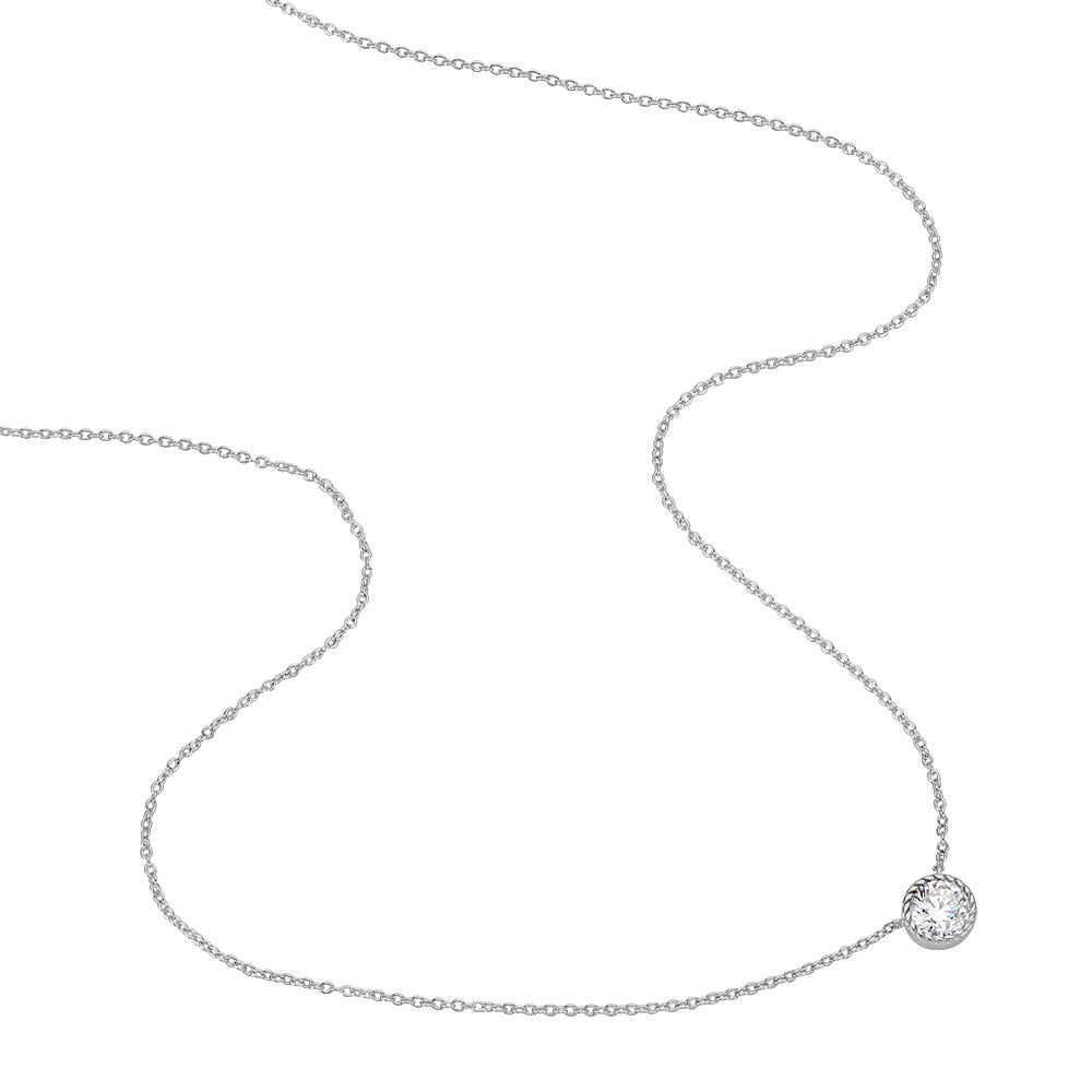 Collier Anaita Argent Blanc Oxyde De Zirconium - Colliers avec pierres Femme | Marc Orian