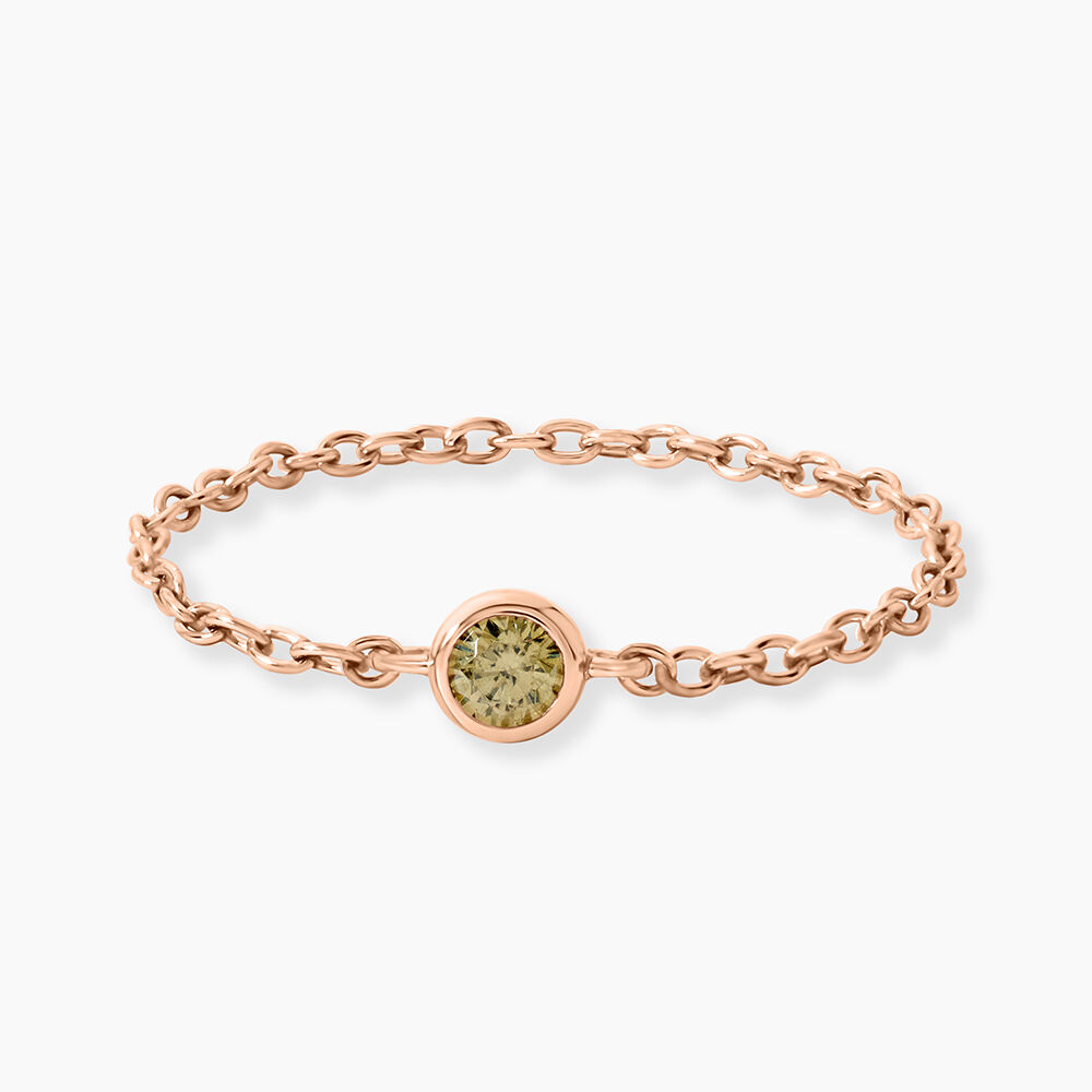 Bague Chaine Madalyn Argent Rose Oxyde De Zirconium - Bijoux fantaisie Femme | Marc Orian