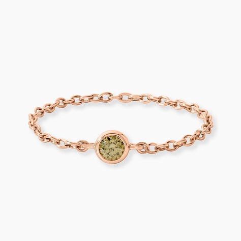 Bague Chaine Madalyn Argent Rose Oxyde De Zirconium - Bijoux fantaisie Femme | Marc Orian