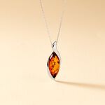 Collier Vyara Argent Blanc Ambre - Colliers avec pierres Femme | Marc Orian