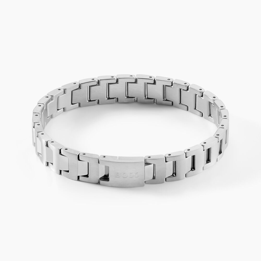 Bracelet Boss Candor Acier Blanc - Bracelets cha&icirc;nes Homme | Marc Orian