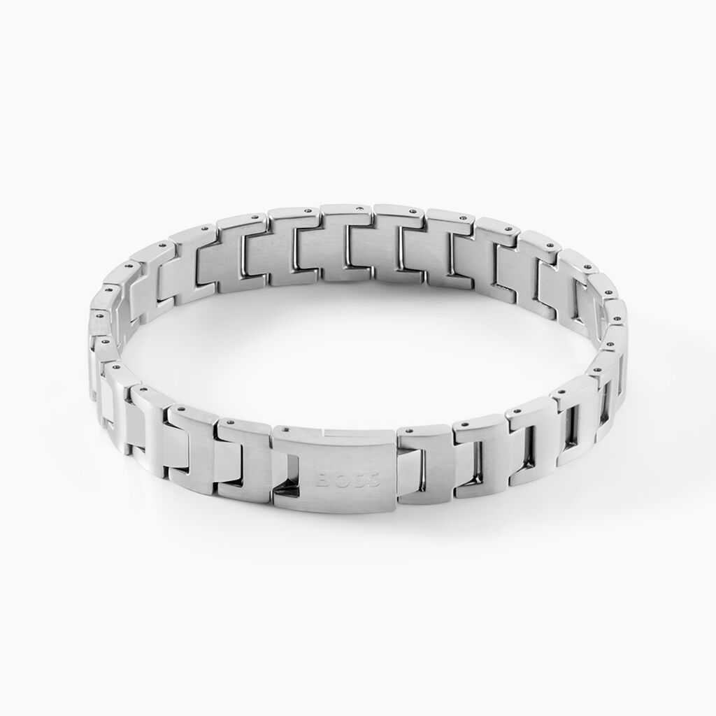 Bracelet Boss Candor Acier Blanc - Bracelets cha&icirc;nes Homme | Marc Orian