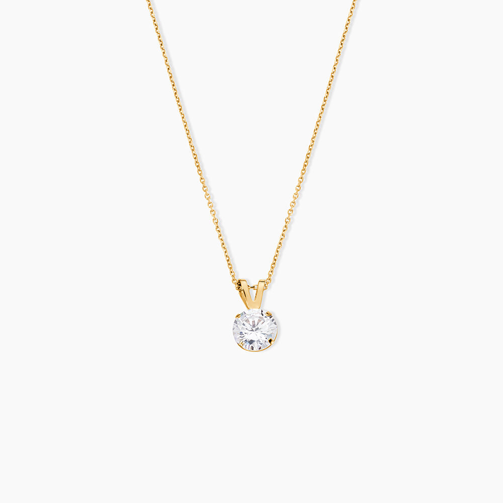 Pendentif Or Jaune Oxyde De Zirconium - Pendentifs Femme | Marc Orian