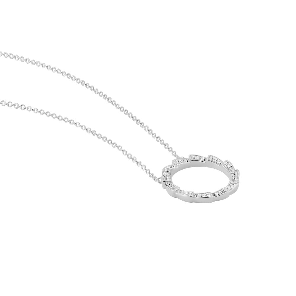 Collier Nevada Argent Blanc Oxyde De Zirconium - Colliers avec pierres Femme | Marc Orian