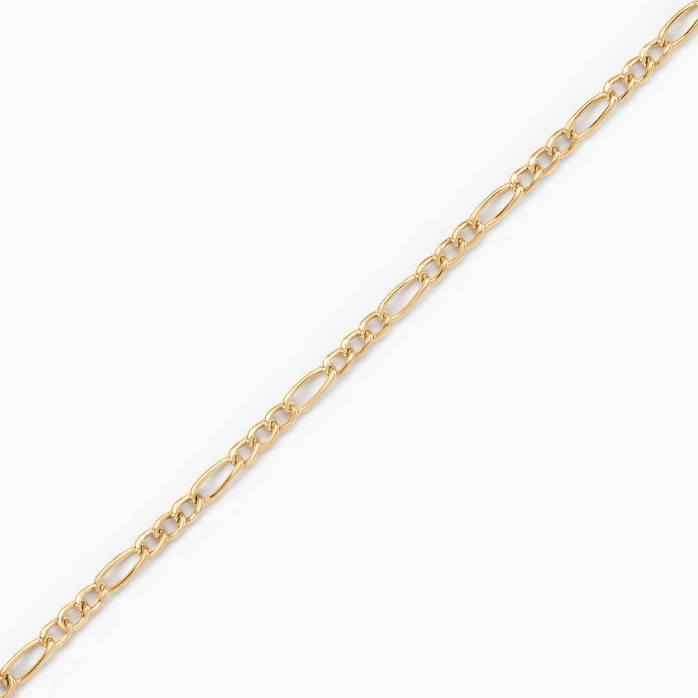 Bracelet Esma Maille Alternee 1/3 Or Jaune - Bracelets mailles Enfant | Marc Orian