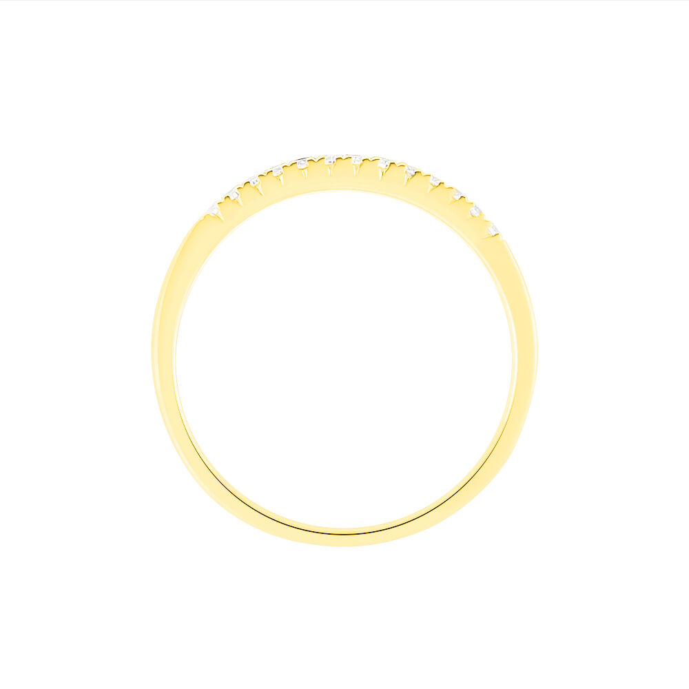 Alliance Pristina Or Jaune Diamant - Alliances avec pierres Femme | Marc Orian