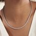Collier Cacilda Maille Corde Argent Blanc - Chaines Femme | Marc Orian