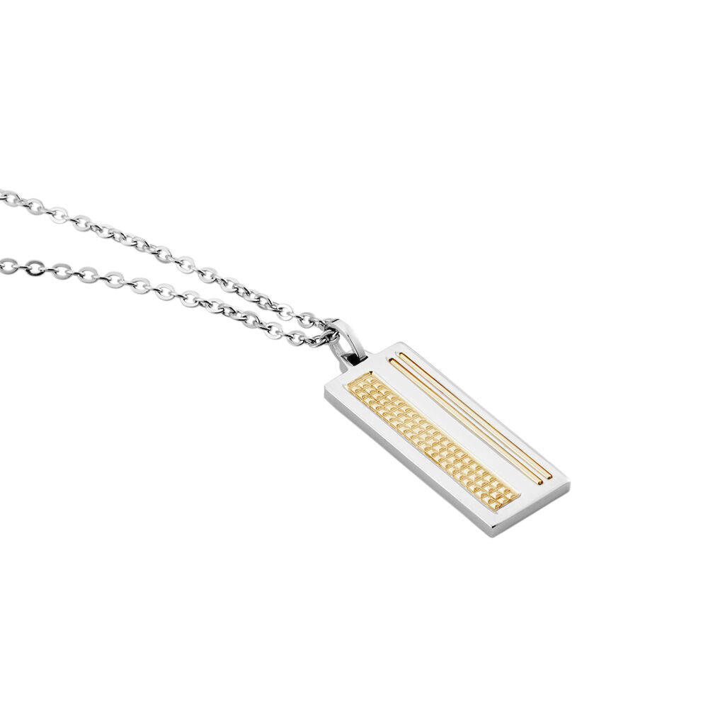 Collier Acier Blanc Et Plaqué Or Apollo - Colliers Homme | Marc Orian