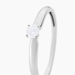 Bague Solitaire Flora Or Blanc Diamant - Solitaires Femme | Marc Orian