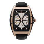 Montre Montignac Tonneau Automatique Noir - Montres automatiques Homme | Marc Orian