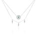 Collier Gipsy Argent Blanc Pierre De Synthese - Colliers avec pierres Femme | Marc Orian