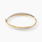 Bracelet Jonc Catalin 2 Fils Flexibles Or Bicolore - Bracelets joncs Femme | Marc Orian