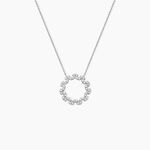 Collier Florange Argent Blanc Oxyde De Zirconium - Colliers avec pierres Femme | Marc Orian