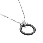 Collier Merelle Argent Blanc C&eacute;ramique Oxyde De Zirconium - Colliers avec pierres Femme | Marc Orian