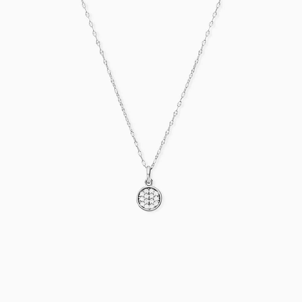 Collier Austen Argent Blanc Oxyde De Zirconium - Colliers avec pierres Femme | Marc Orian