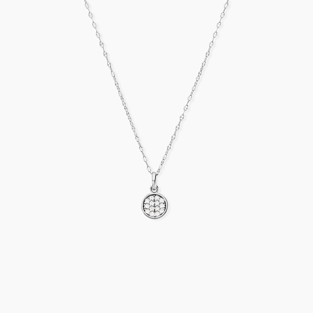 Collier Austen Argent Blanc Oxyde De Zirconium - Colliers avec pierres Femme | Marc Orian