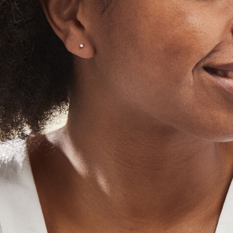 Boucles D'oreilles Puces Victoria Or Jaune Diamant - Clous d'oreilles Famille | Marc Orian