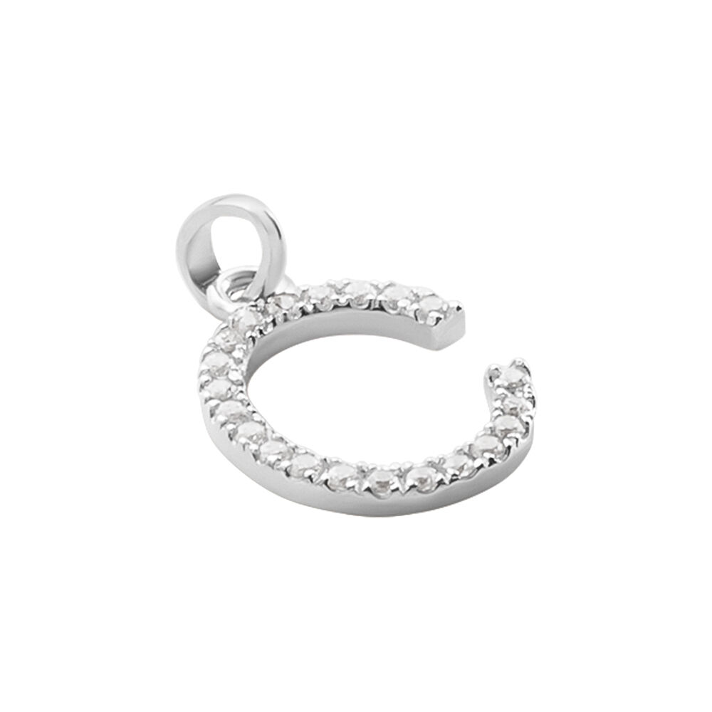 Pendentif Klementine Or Blanc Oxyde De Zirconium - Pendentifs Femme | Marc Orian