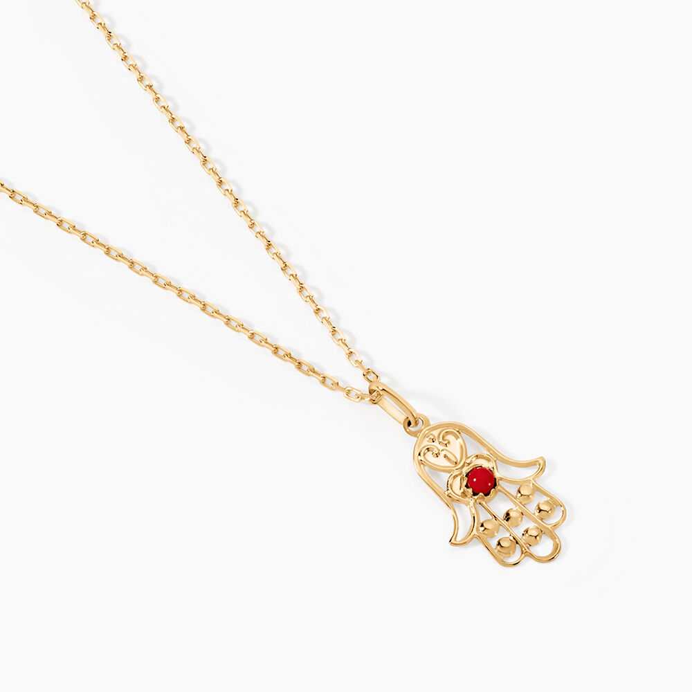Pendentif Or Jaune Pierre D'imitation - Nouveautés Famille | Marc Orian
