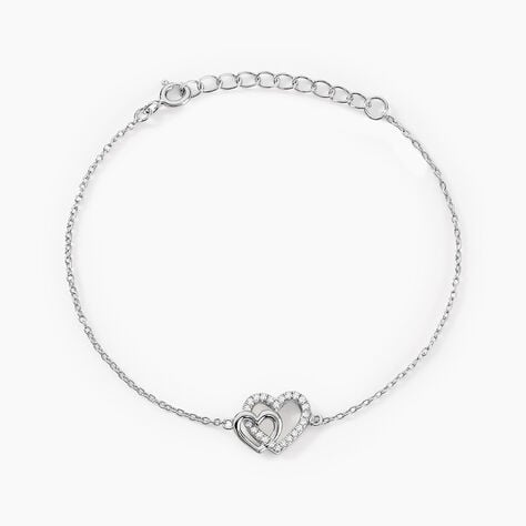 Bracelet Donatiane Argent Blanc Oxyde De Zirconium - Bracelets chaînes Femme | Marc Orian