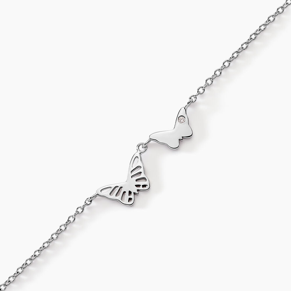 Bracelet Thecla Argent Blanc Oxyde De Zirconium - Bracelets chaînes Femme | Marc Orian