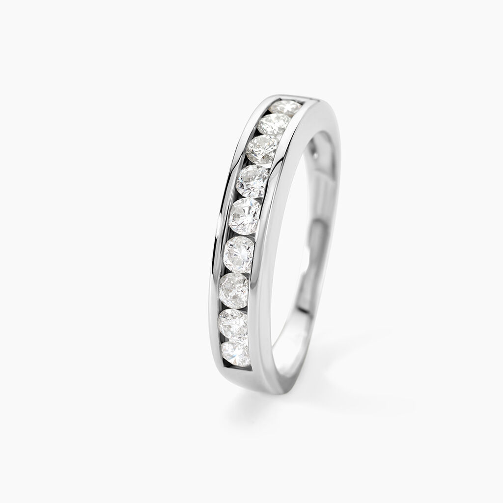 Alliance Giulia Or Blanc Diamant - Alliances personnalis&eacute;es Femme | Marc Orian