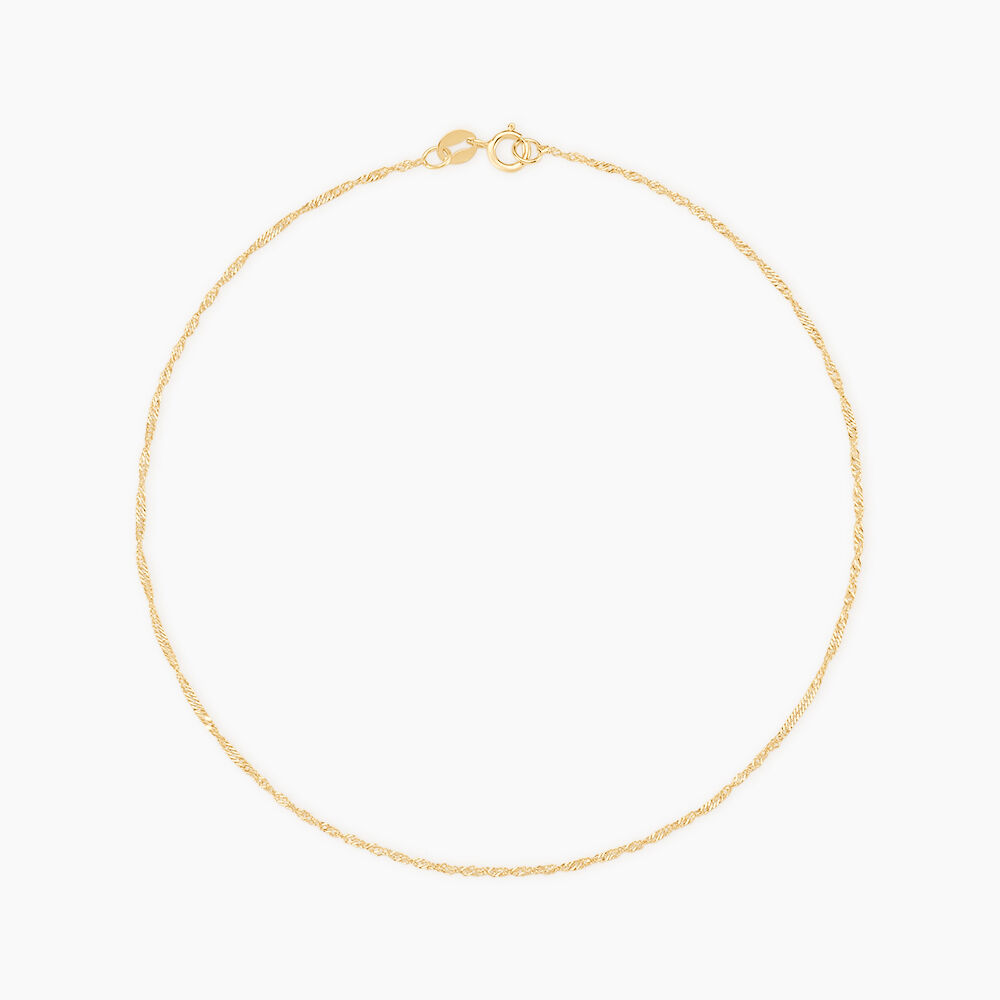 Cha&icirc;ne De Cheville Sylwia Or Jaune - Chaines de cheville Femme | Marc Orian