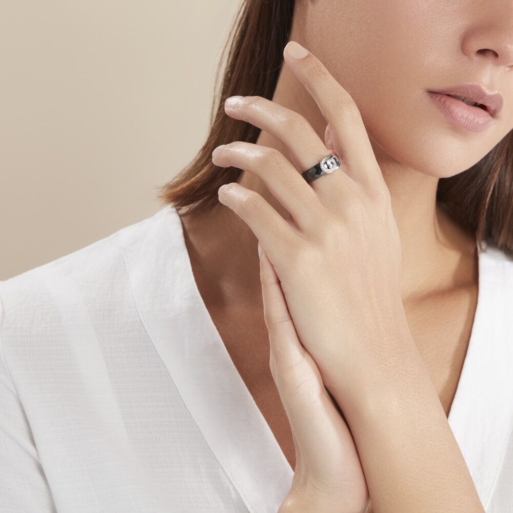 Bague Argent Blanc Valérie Oxyde De Zirconium Et Céramique - Bagues avec pierre Femme | Marc Orian